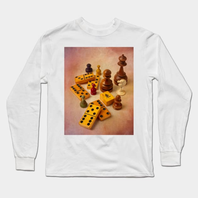 Game Night Long Sleeve T-Shirt by photogarry